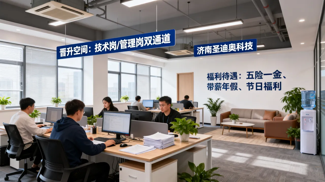 济南圣迪奥科技招聘福利待遇怎么样?晋升空间大吗-图2 济南圣迪奥科技招聘福利待遇怎么样?晋升空间大吗-图2