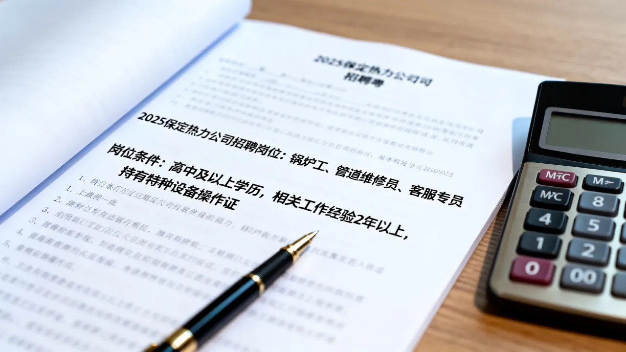 保定热力公司招聘信息有哪些,2025最新招聘岗位条件是什么-图3 保定热力公司招聘信息有哪些,2025最新招聘岗位条件是什么-图3