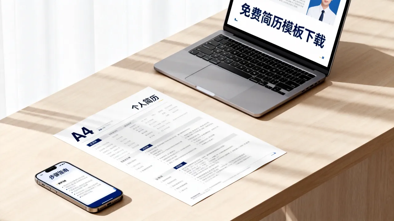怎么下载个人简历模版,免费模板下载哪里找