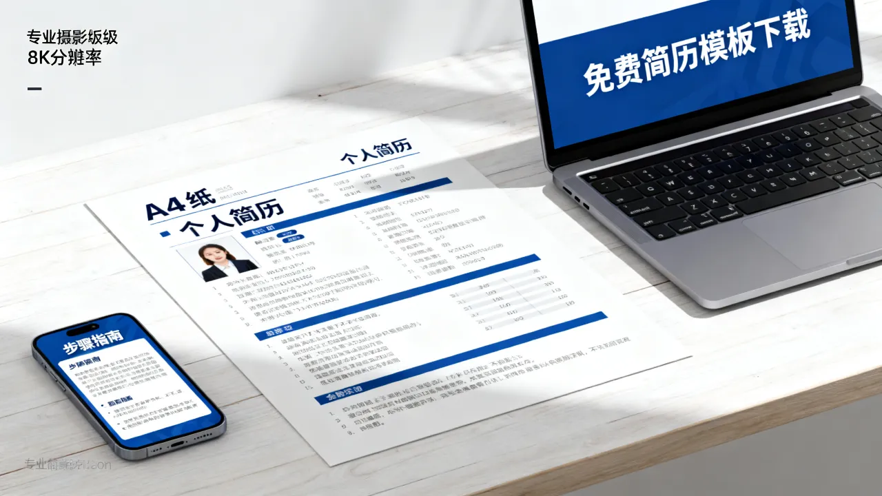 怎么下载个人简历模版，免费模板下载哪里找-图2