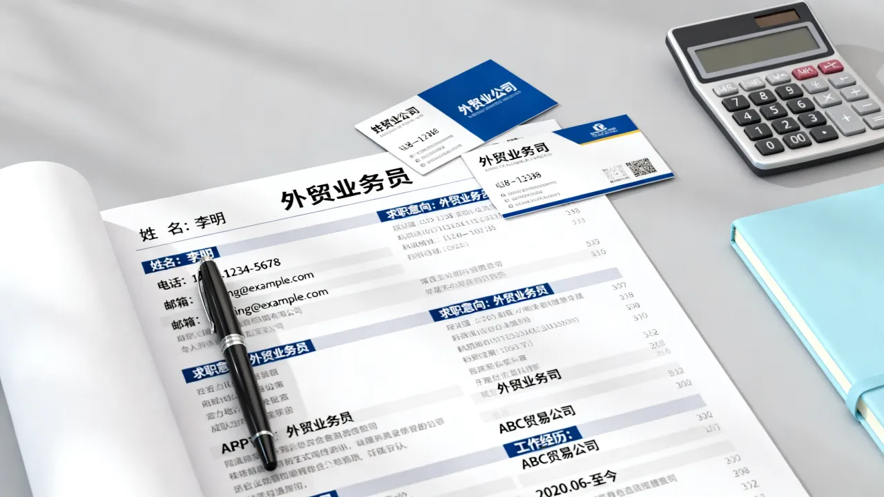 外贸公司简历怎么写,外贸业务员简历模板怎么写?