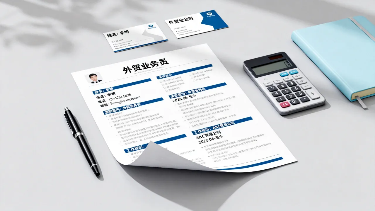 外贸公司简历怎么写，外贸业务员简历模板怎么写？-图2