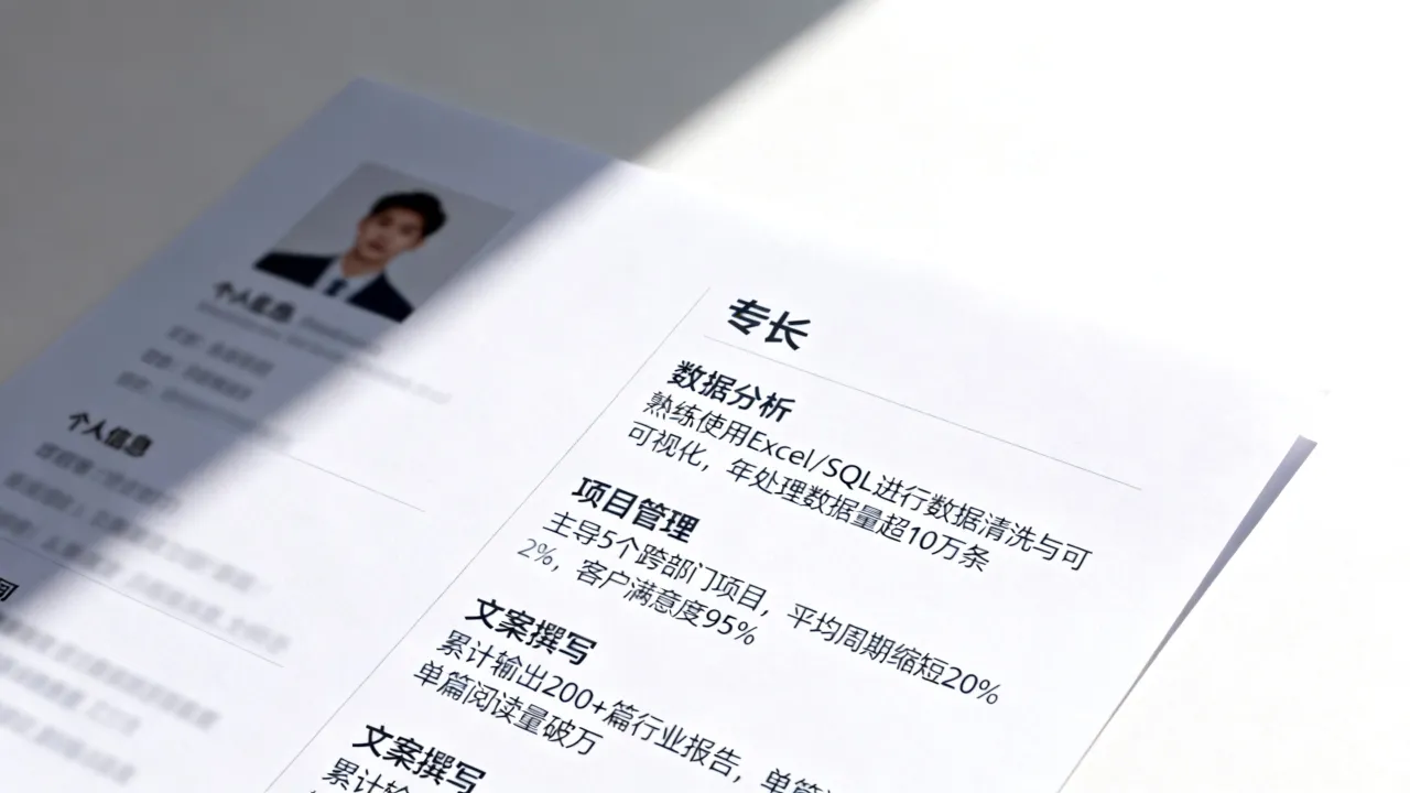 简历中的专长怎么填写,怎么写才能突出个人优势-图2 简历中的专长怎么填写,怎么写才能突出个人优势-图2