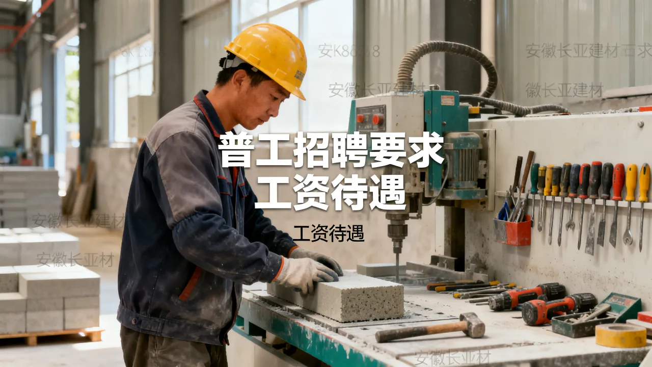 安徽长亚建材招聘普工有哪些要求,工资待遇怎么样?