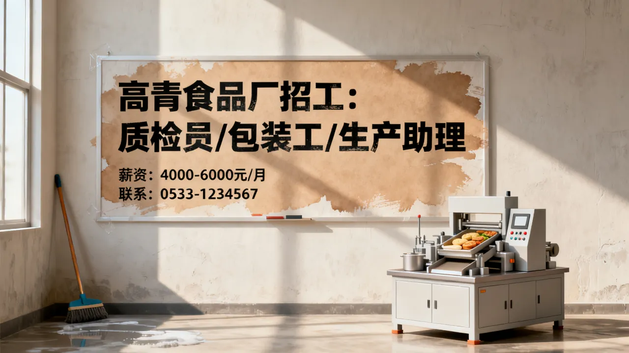 高青食品类招聘信息在哪看?食品厂招工岗位有哪些?