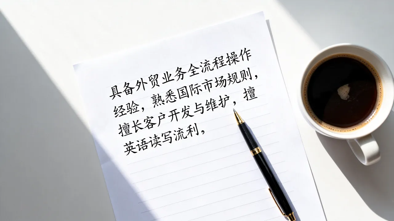 外贸求职意向怎么写?简历自我评价范文模板,外贸求职意向怎么写才好?-图3 外贸求职意向怎么写?简历自我评价范文模板,外贸求职意向怎么写才好?-图3