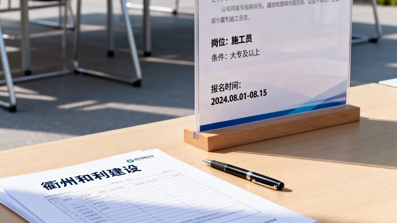 衢州和利建设招聘信息有哪些?衢州和利建设招聘岗位及报名条件?-图3 衢州和利建设招聘信息有哪些?衢州和利建设招聘岗位及报名条件?-图3