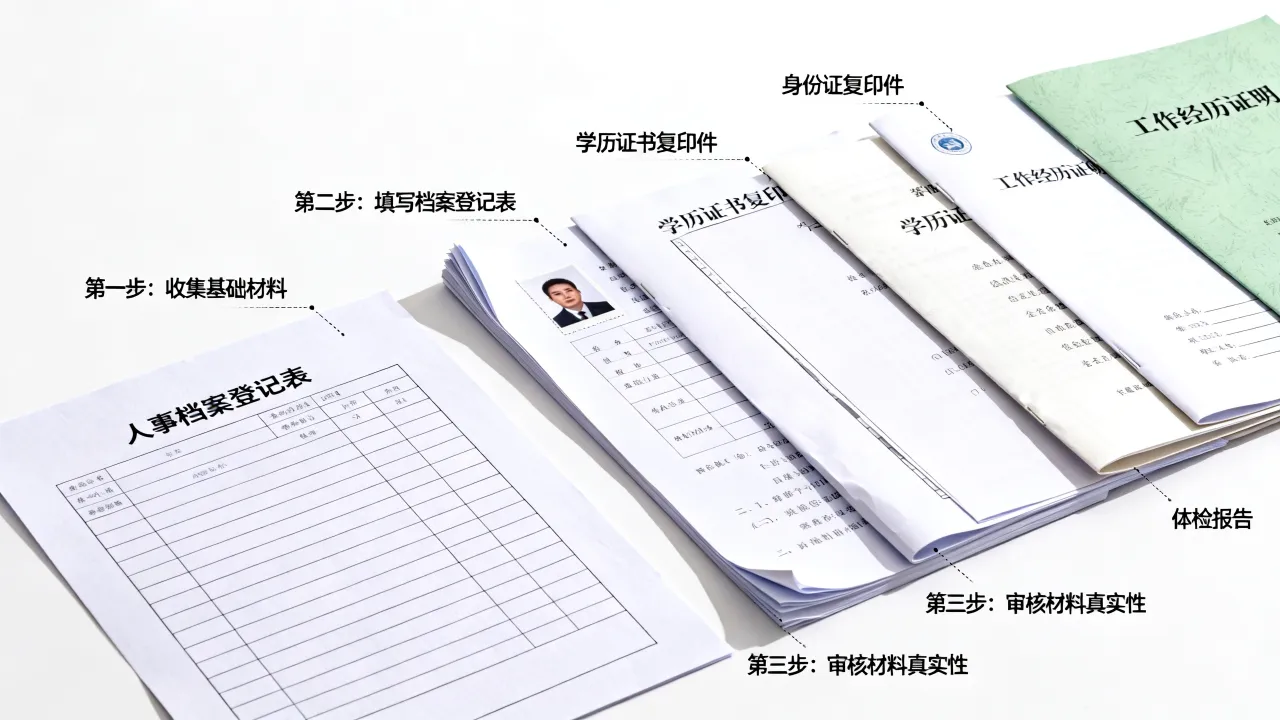 人事档案如何建立,建立人事档案的具体步骤和材料有哪些?-图3 人事档案如何建立,建立人事档案的具体步骤和材料有哪些?-图3