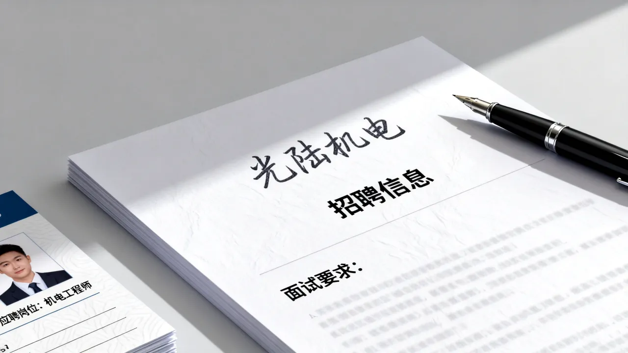 光陆机电招聘信息是真的吗,面试有什么要求