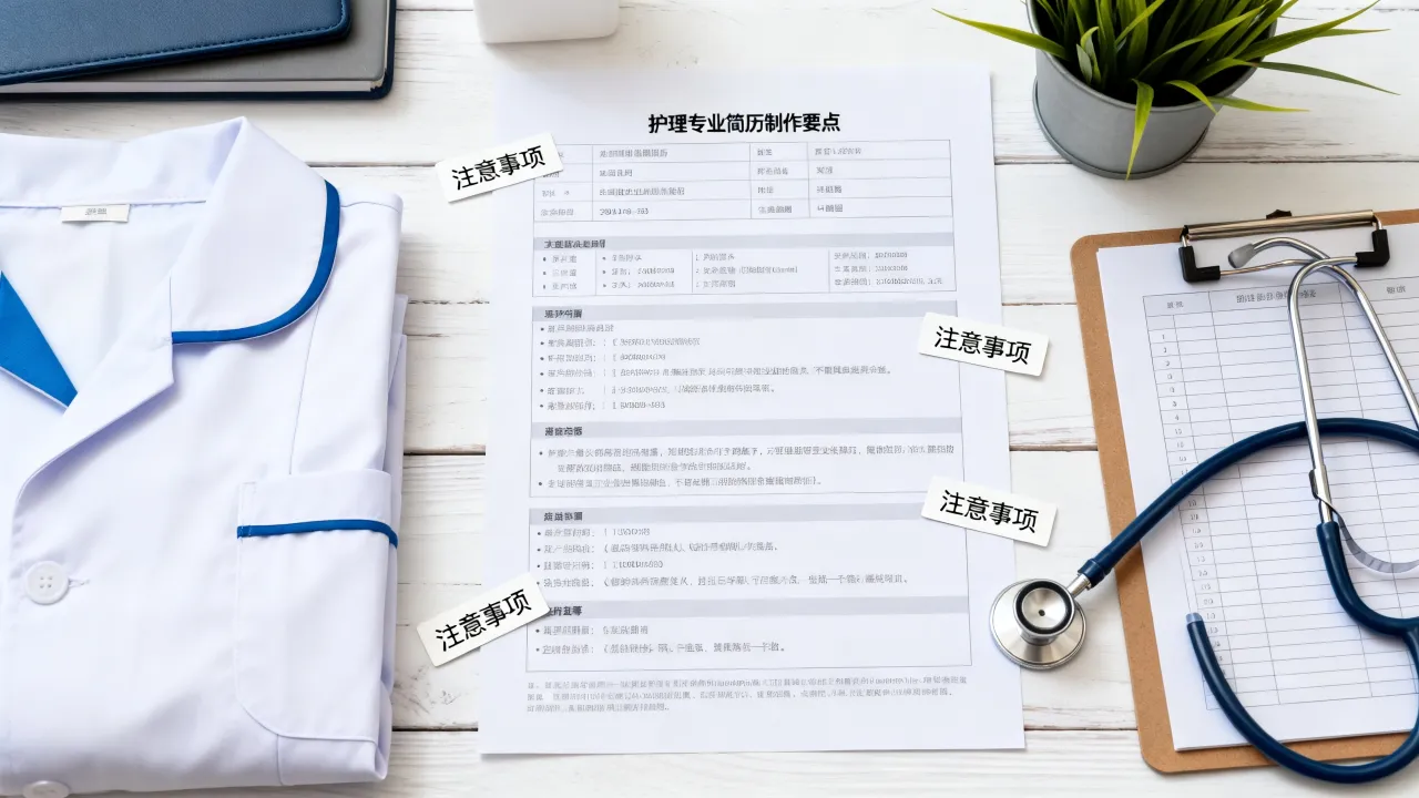 护理专业简历怎么做,有哪些制作要点和注意事项