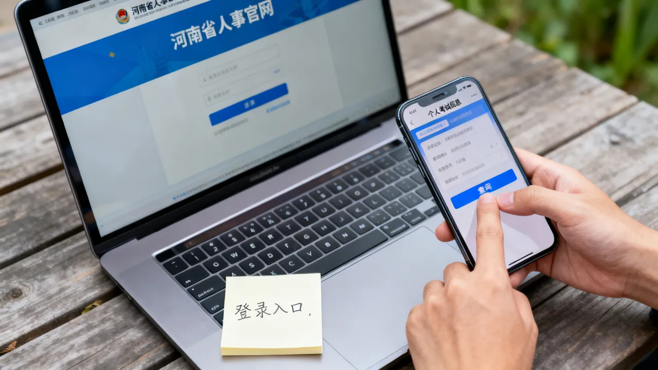 河南省人事官网登录入口在哪里,怎么查个人考试信息?