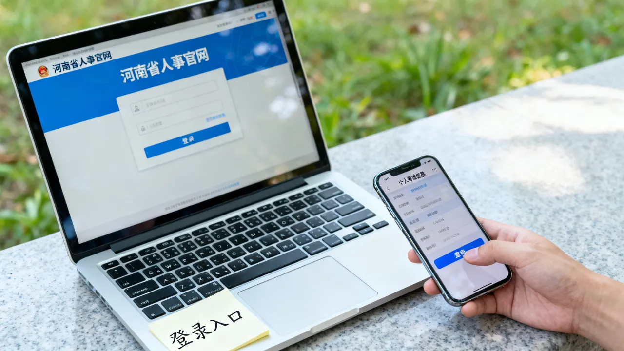 河南省人事官网登录入口在哪里，怎么查个人考试信息？-图3