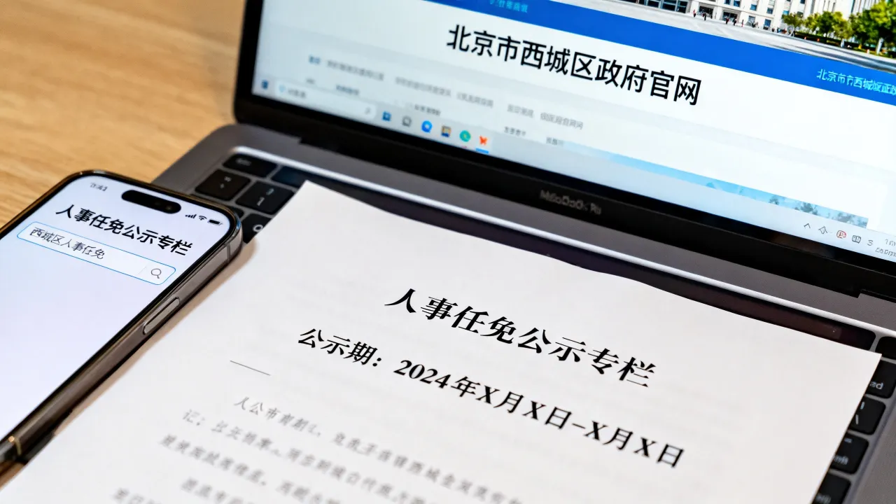 北京市西城区人事任免公示在哪里看？怎么查询-图3