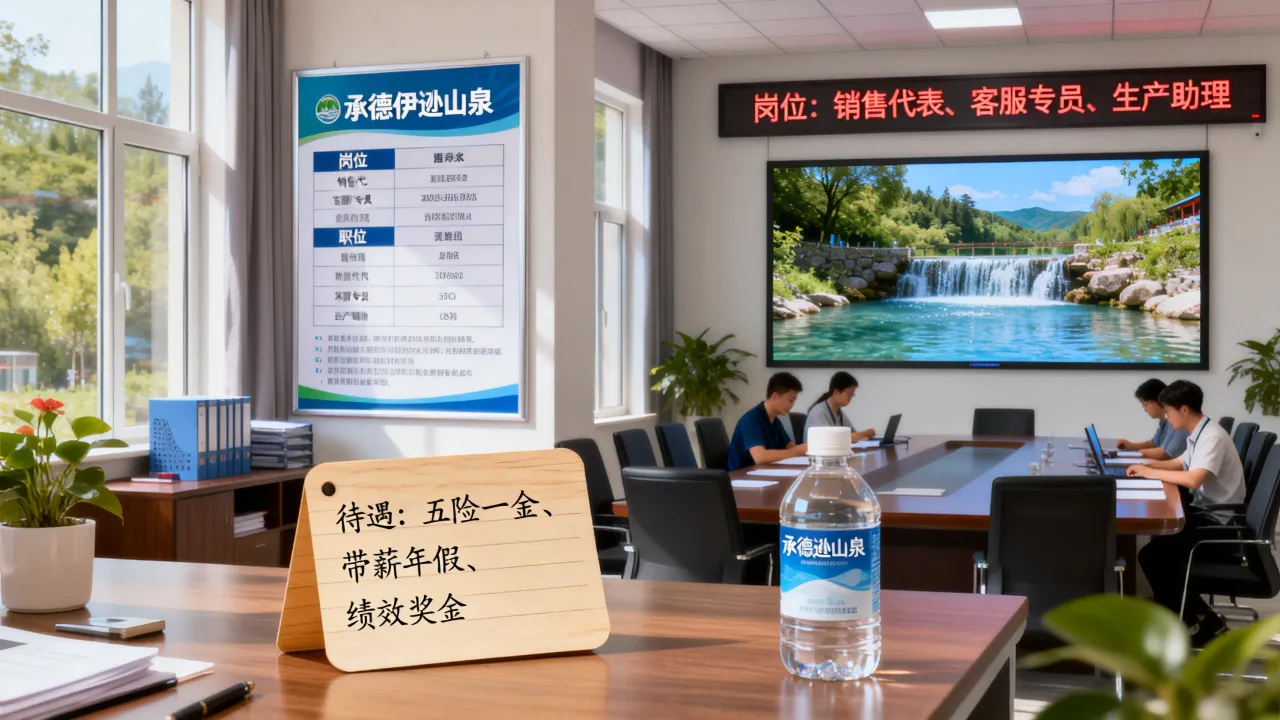 承德伊逊山泉招聘有哪些岗位，工作待遇怎么样？