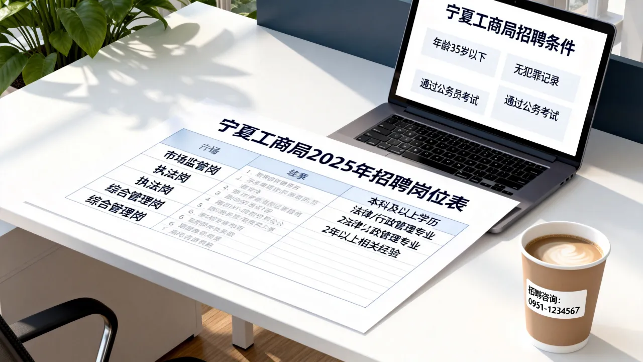 宁夏工商局招聘需要什么条件,2025年有哪些岗位-图1 宁夏工商局招聘需要什么条件,2025年有哪些岗位-图1