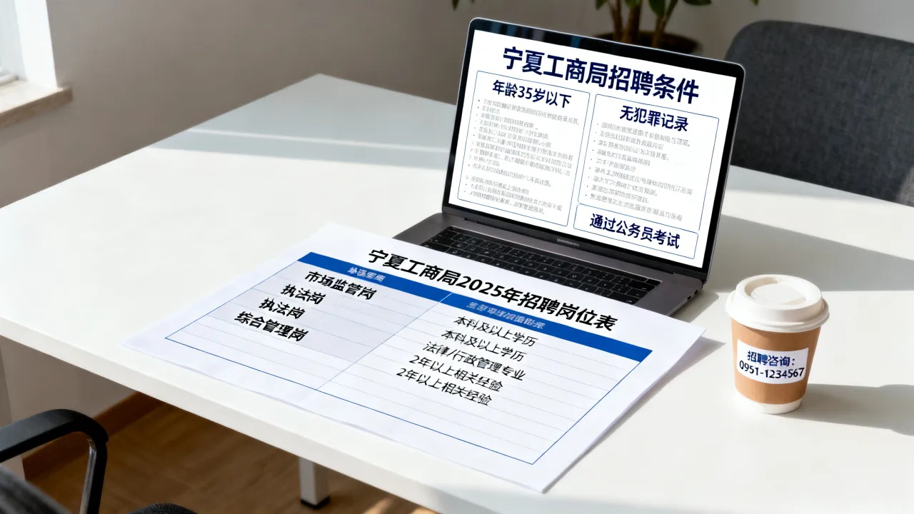 宁夏工商局招聘需要什么条件,2025年有哪些岗位-图2 宁夏工商局招聘需要什么条件,2025年有哪些岗位-图2