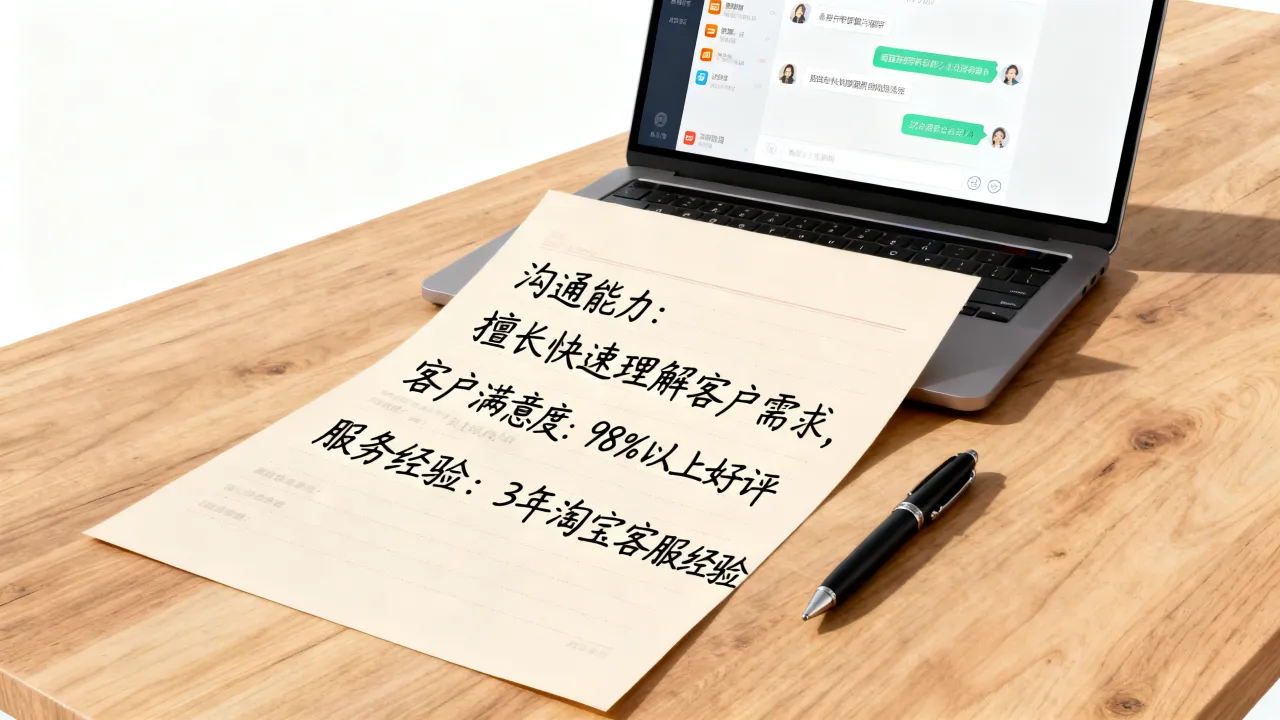 淘宝客服的简历怎么写才能通过筛选,淘宝客服简历自我评价怎么写好?-图3 淘宝客服的简历怎么写才能通过筛选,淘宝客服简历自我评价怎么写好?-图3
