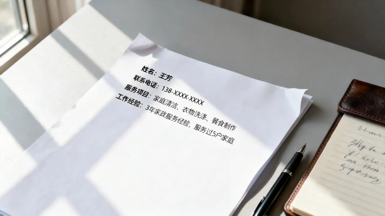 个人家政简历怎么写?,零基础如何写出好简历-图1 个人家政简历怎么写?,零基础如何写出好简历-图1