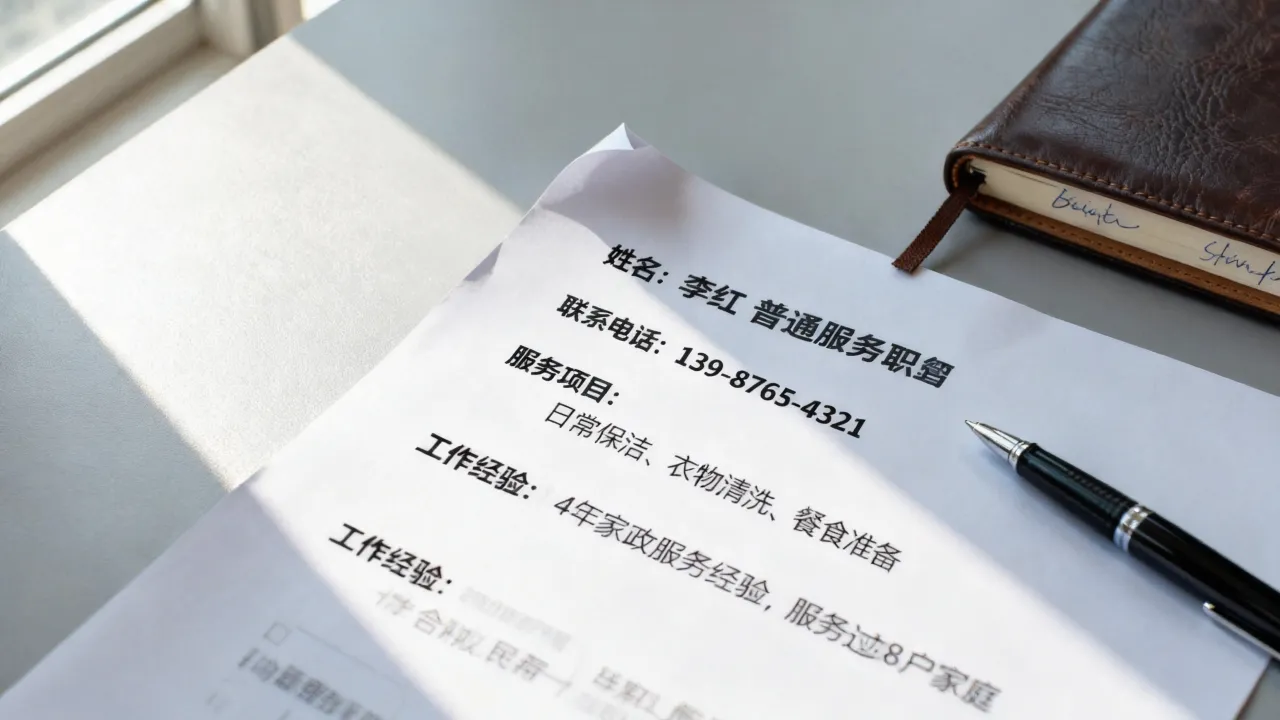 个人家政简历怎么写?,零基础如何写出好简历-图2 个人家政简历怎么写?,零基础如何写出好简历-图2