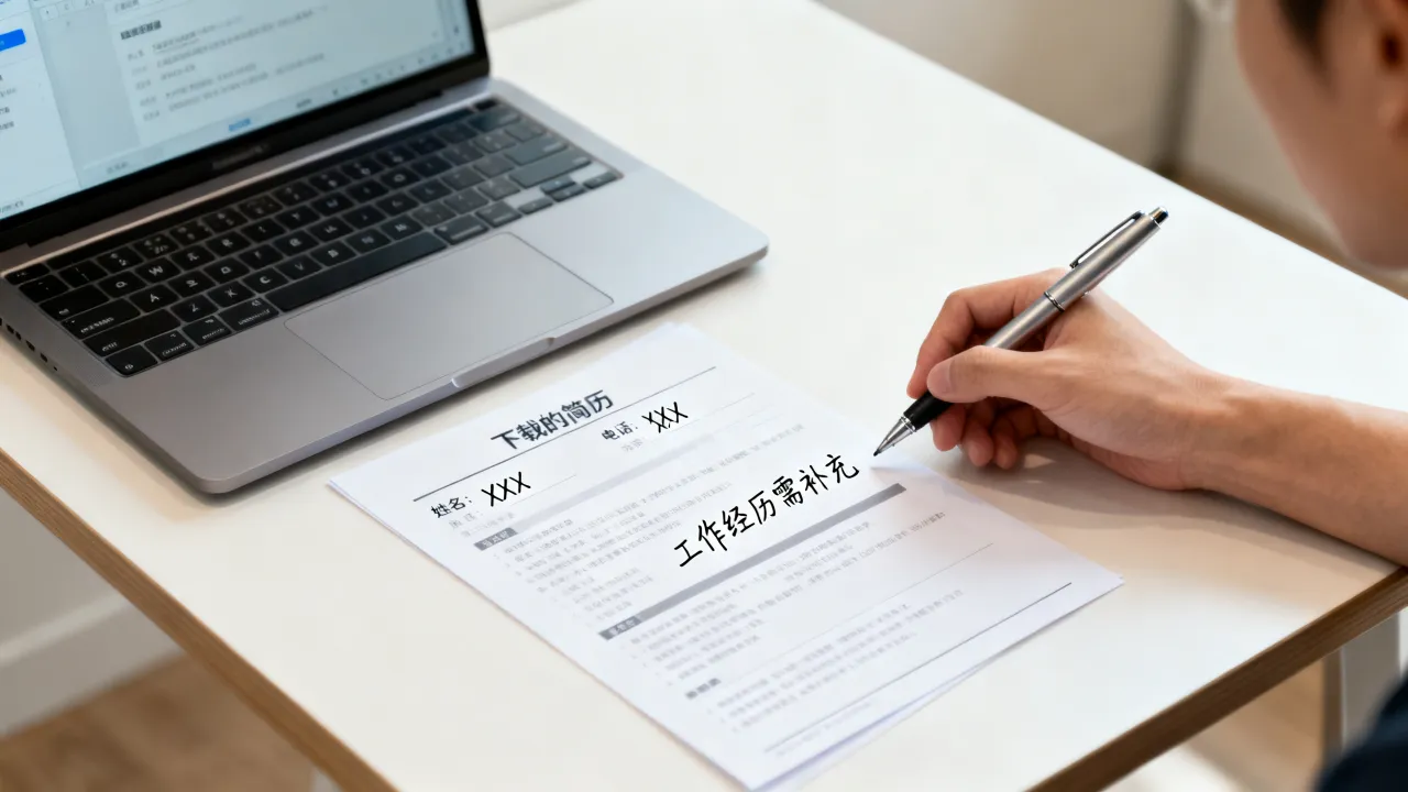 怎么使用下载好的简历,个人简历模板下载后如何修改?