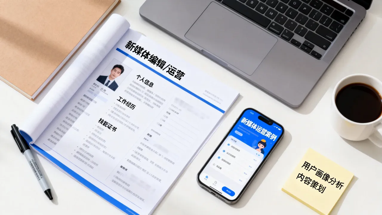 新媒体编辑简历怎么写,零基础转行新媒体运营简历该如何写?