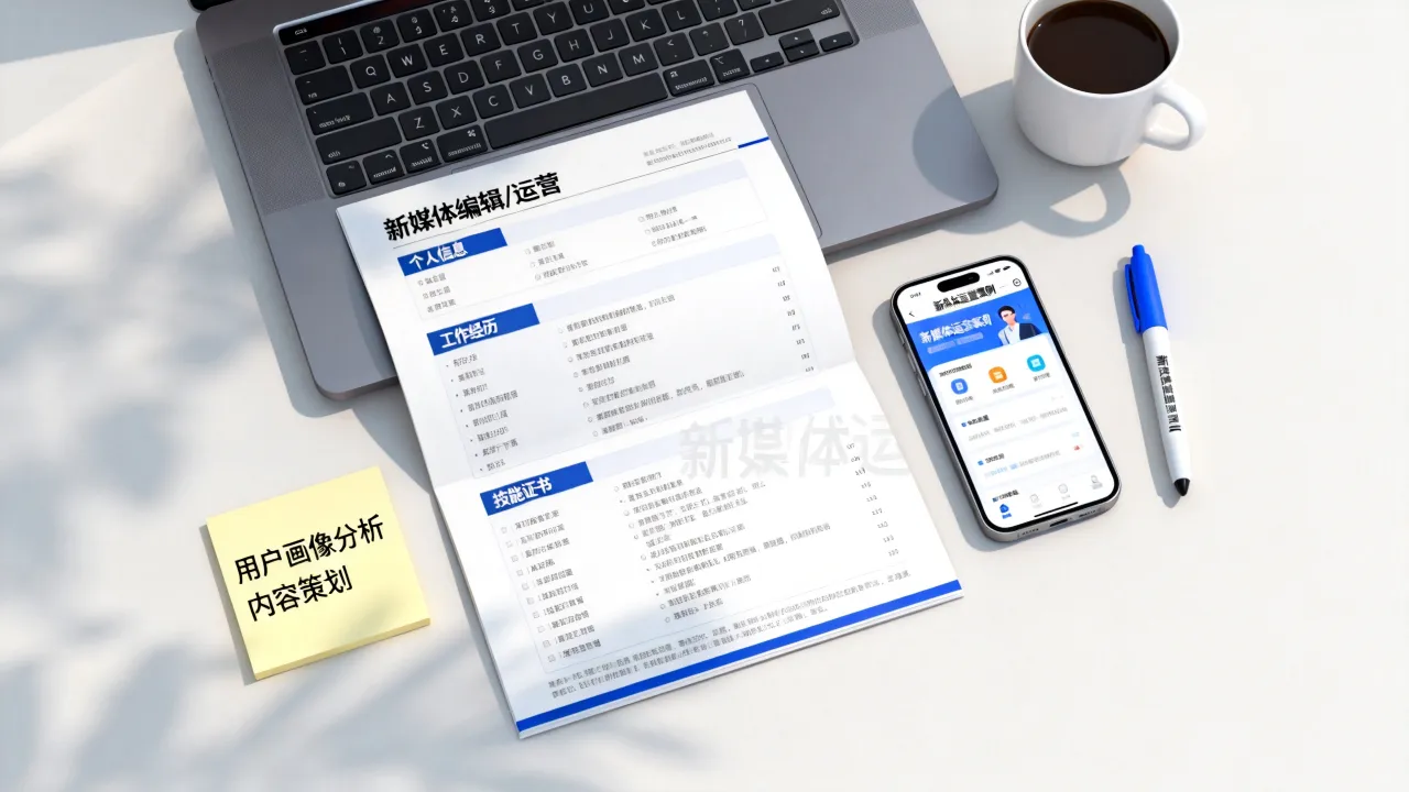 新媒体编辑简历怎么写,零基础转行新媒体运营简历该如何写?-图2 新媒体编辑简历怎么写,零基础转行新媒体运营简历该如何写?-图2