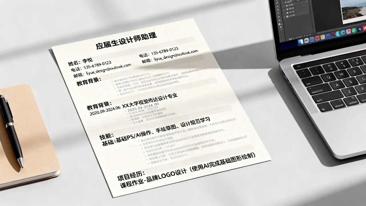 设计师助理简历怎么写,没有经验应届生简历模板范文怎么选?-图2 设计师助理简历怎么写,没有经验应届生简历模板范文怎么选?-图2