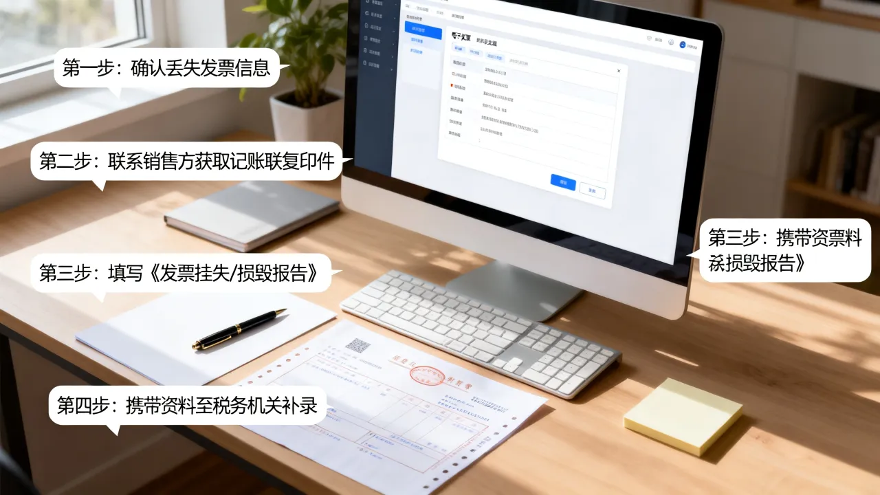 发票丢失怎么补录?补录发票流程步骤详解