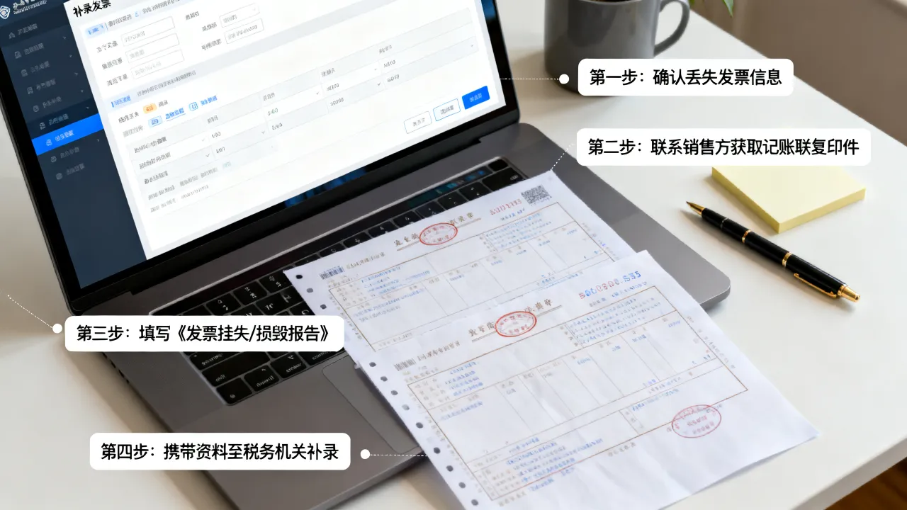 发票丢失怎么补录?补录发票流程步骤详解-图2 发票丢失怎么补录?补录发票流程步骤详解-图2