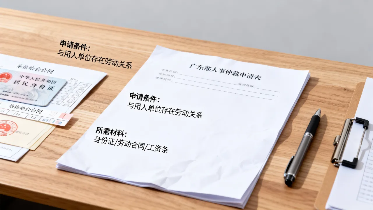 广东省人事仲裁怎样申请，需要哪些条件和材料？