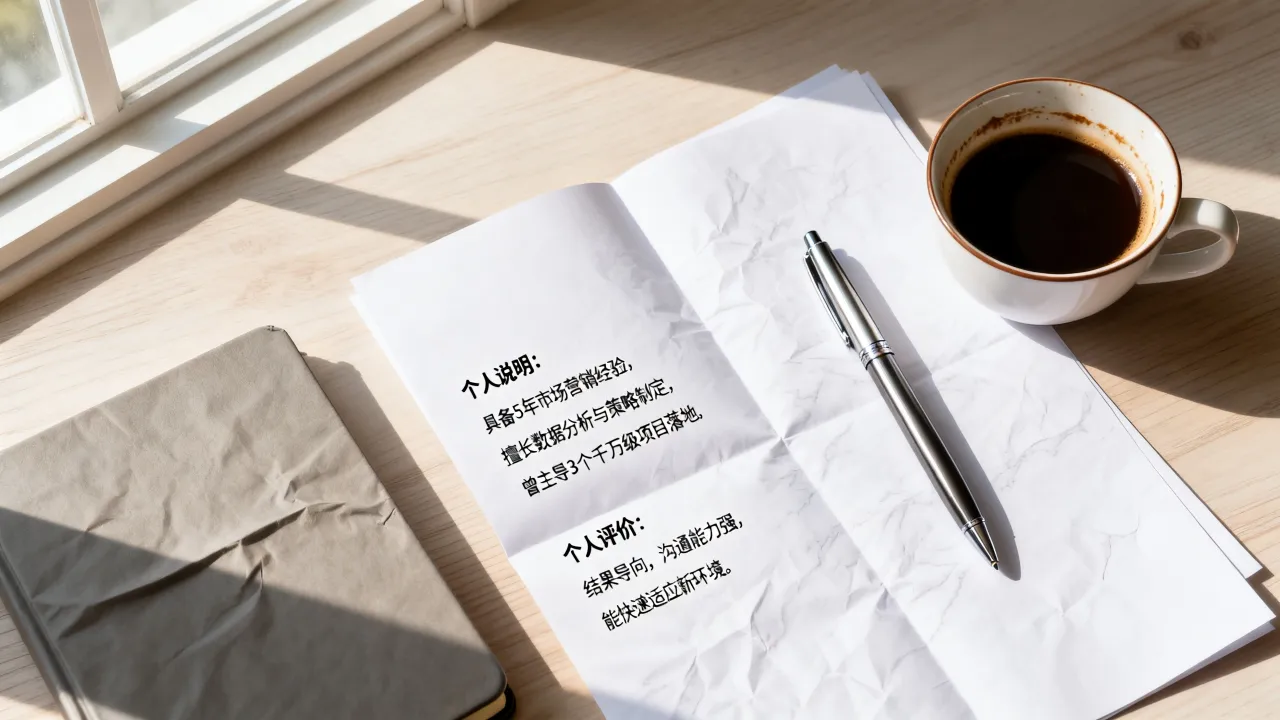 简历上个人说明怎么写?简历个人评价怎么写才能吸引HR,范文模板