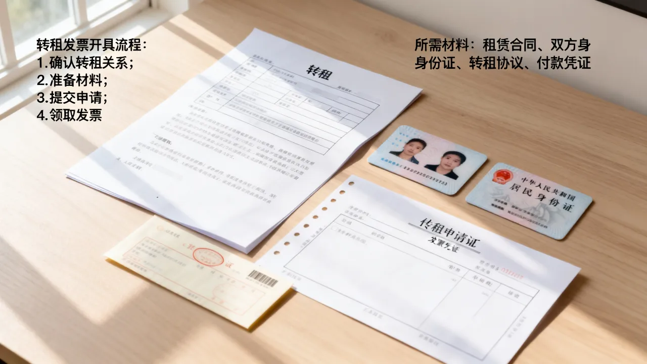 转租如何开具发票，具体流程和所需材料有哪些？