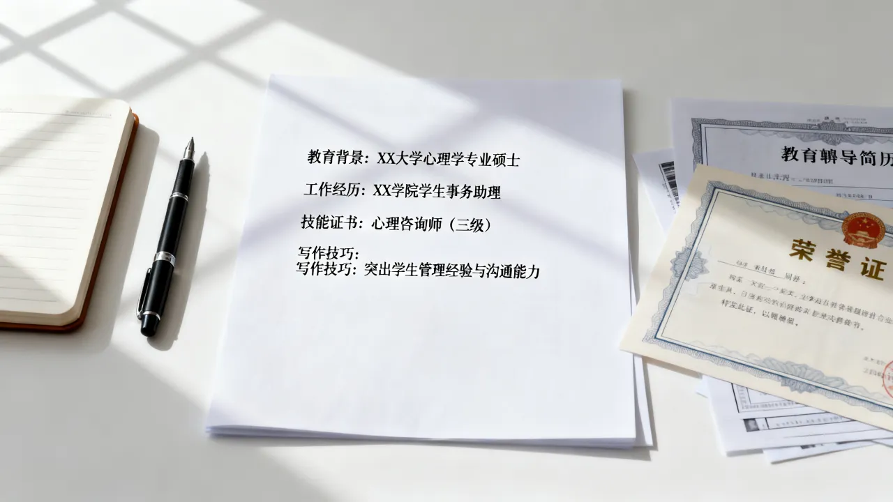 应聘辅导员简历怎么写，有哪些吸引招聘者的写作技巧？-图1