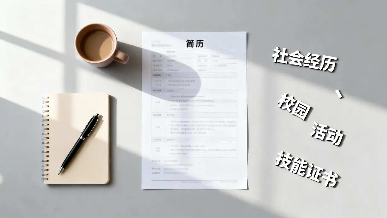 简历上社会经历怎么写，没有社会经历简历怎么写