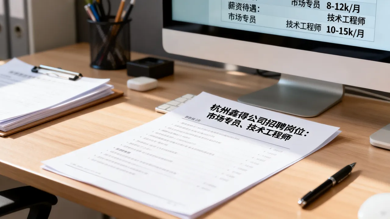 杭州鑫得公司招聘吗,杭州鑫得公司招聘岗位及薪资待遇怎么样?
