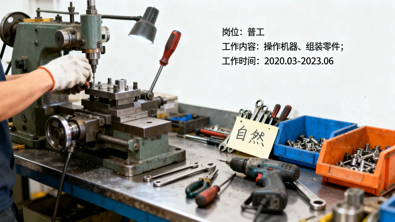 做了普工简历上怎么写?普工简历工作经历怎么写-图2 做了普工简历上怎么写?普工简历工作经历怎么写-图2