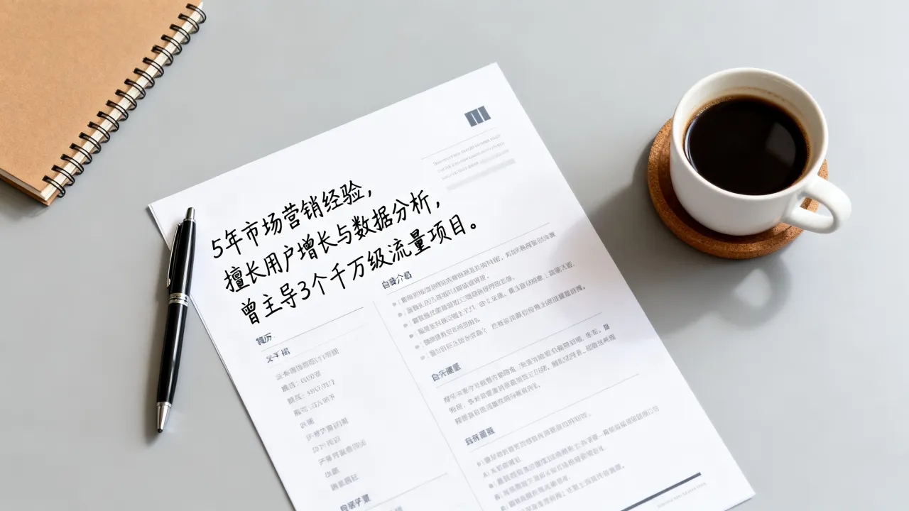 在简历自我介绍怎么写?怎么用一句话突出个人优势?
