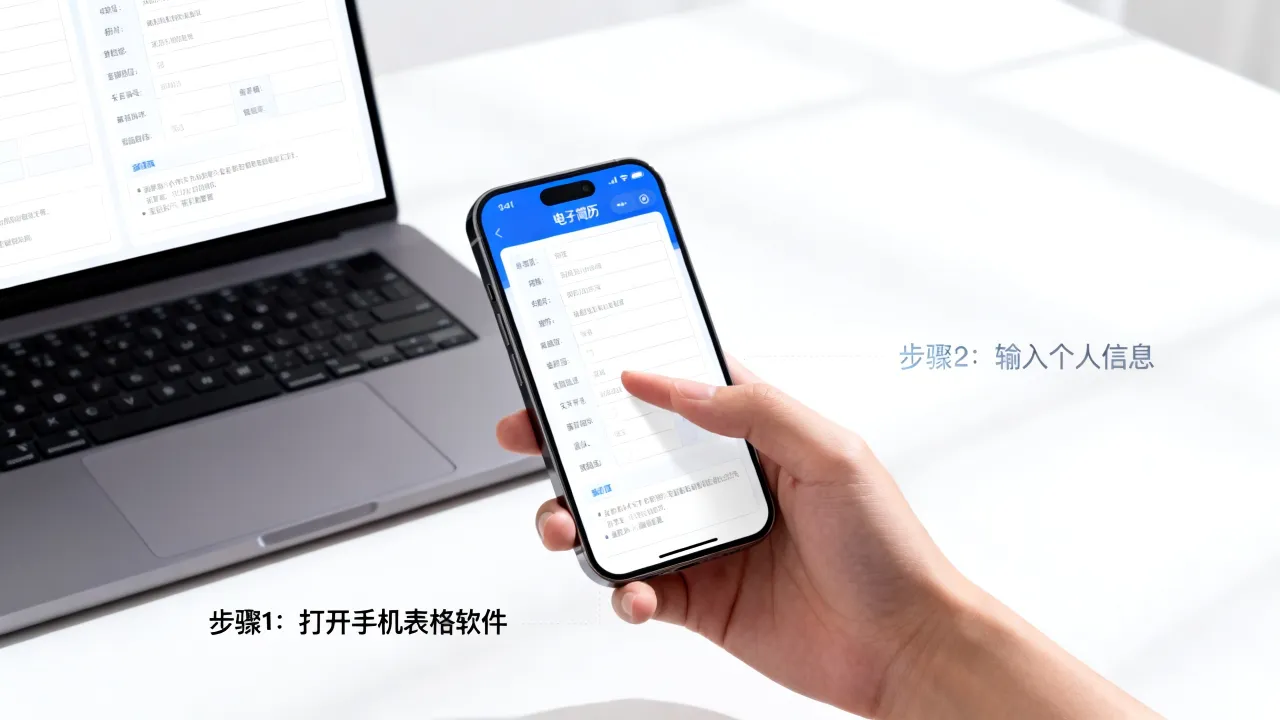 怎么做电子简历表格,手机怎么制作电子版?