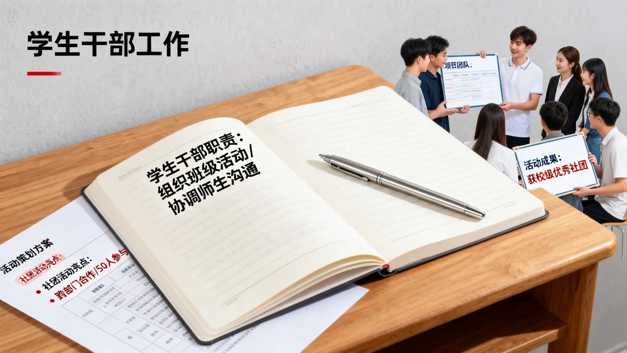 简历中校内经历怎么写,学生干部和社团活动怎么突出亮点