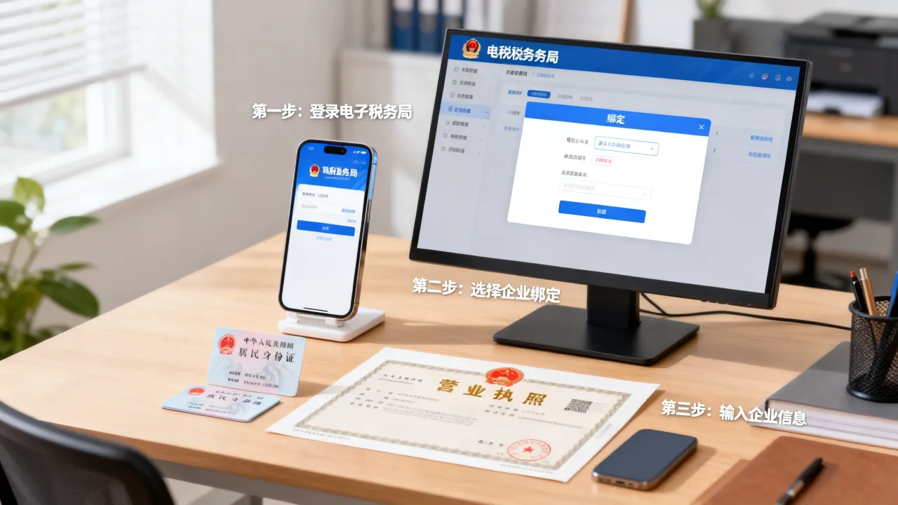 国税如何绑定企业,电子税务局绑定具体步骤是什么
