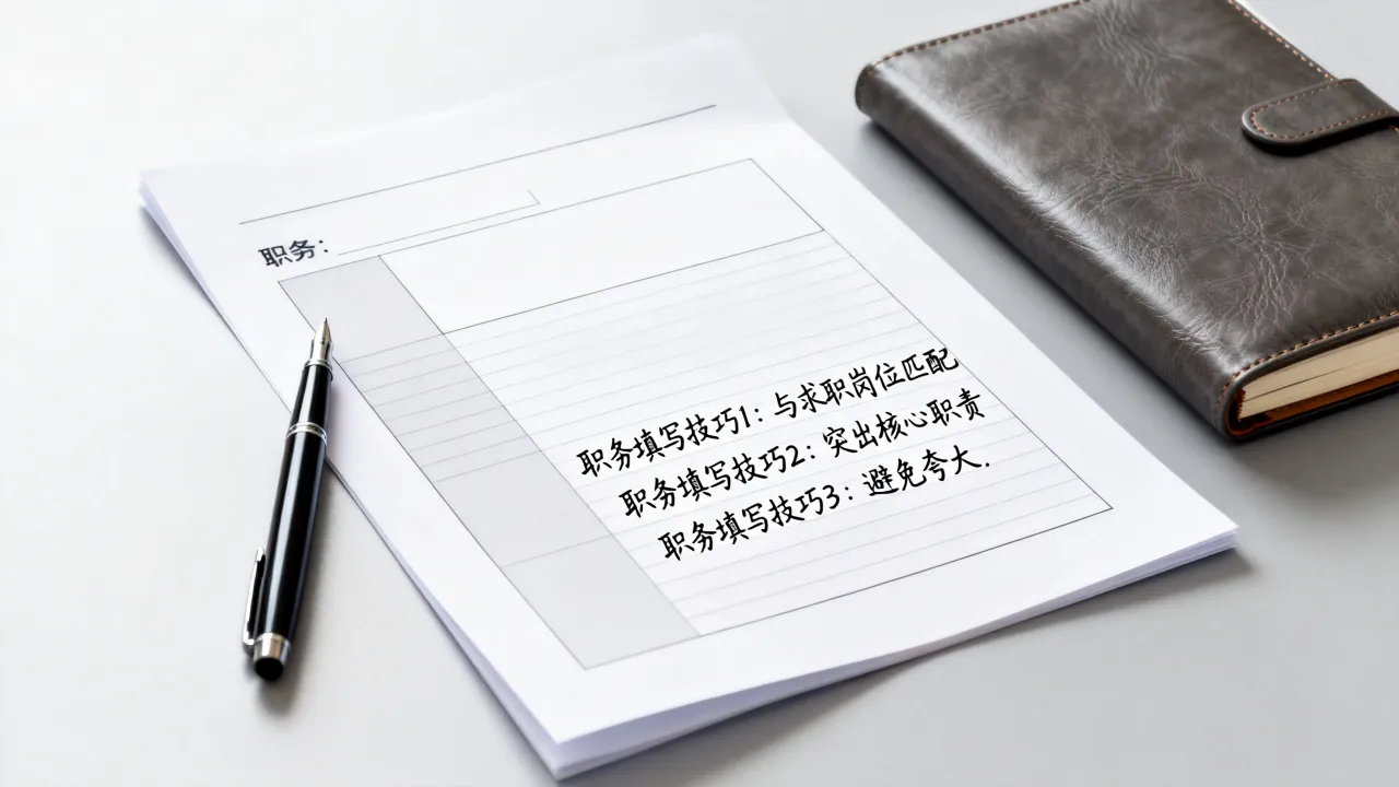 个人简历中职务怎么填,简历职务填写技巧有哪些?