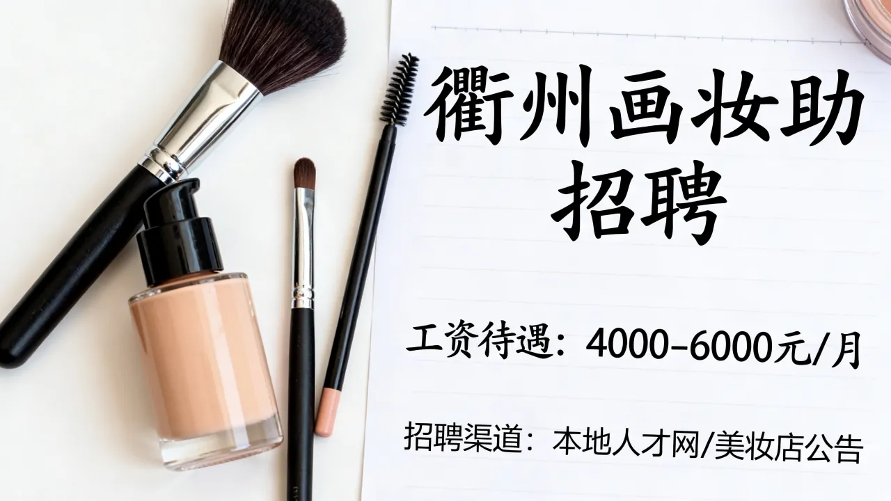 衢州画妆助理招聘工资待遇怎么样,哪里找