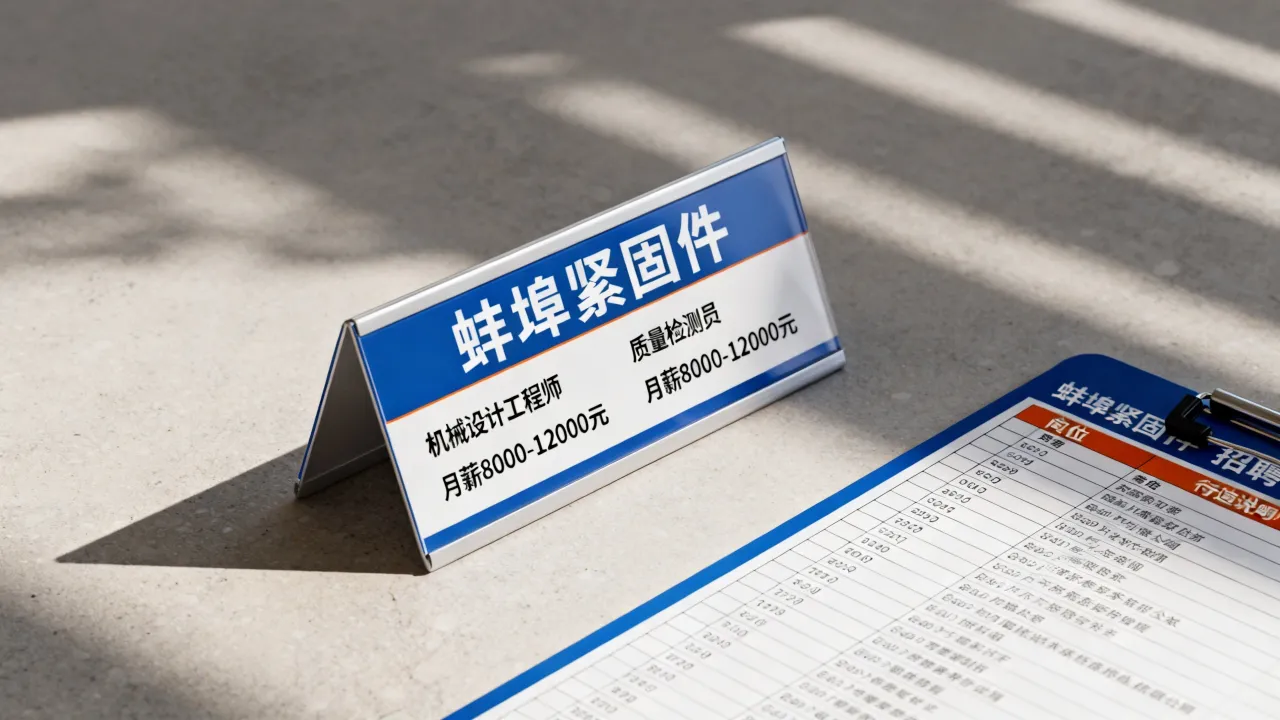 蚌埠紧固件招聘有哪些好岗位,薪资待遇怎么样?