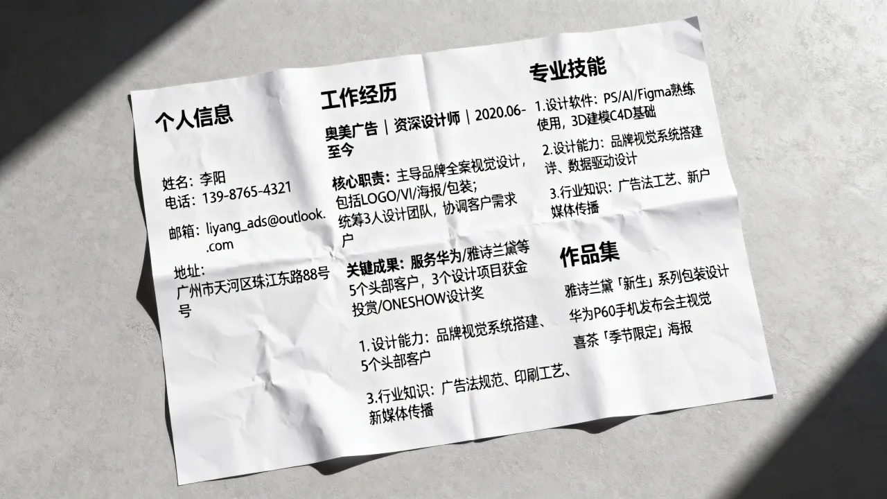 广告设计的简历怎么写，有哪些吸引HR的撰写技巧