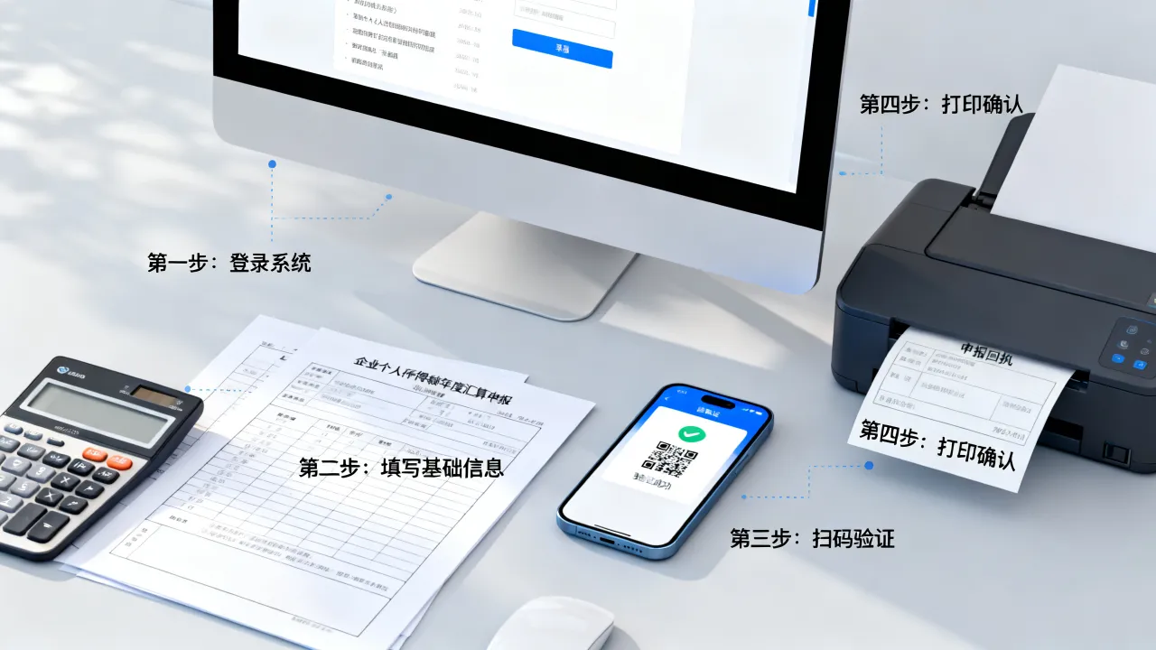 汇算清缴如何申报,企业个人所得税年度汇算清缴申报流程步骤详解-图2 汇算清缴如何申报,企业个人所得税年度汇算清缴申报流程步骤详解-图2