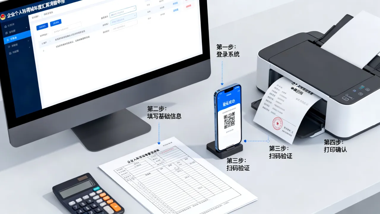 汇算清缴如何申报,企业个人所得税年度汇算清缴申报流程步骤详解-图3 汇算清缴如何申报,企业个人所得税年度汇算清缴申报流程步骤详解-图3
