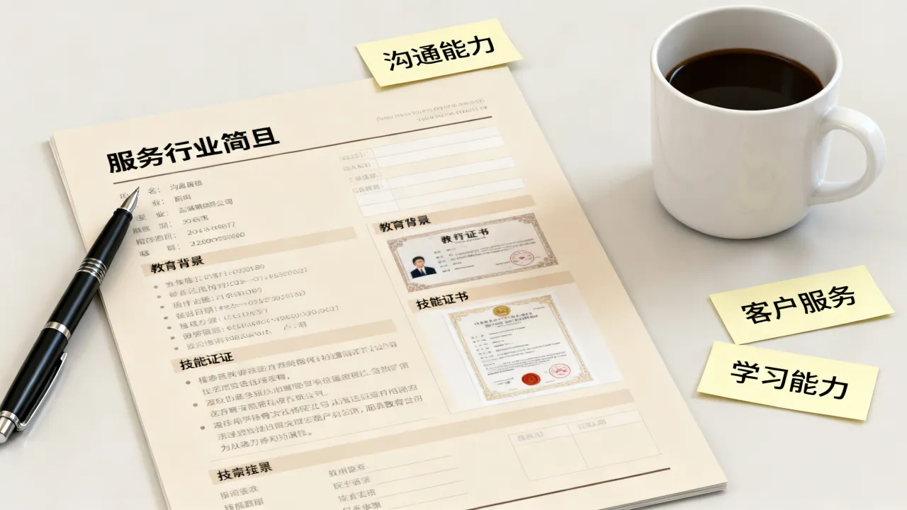 服务行业简历怎么写？没有经验如何突出优势获高薪offer