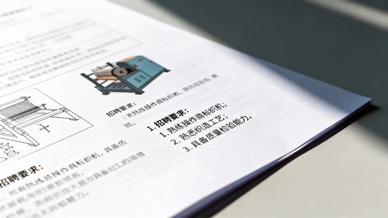 服饰商标织造公司招聘要求有哪些?织造厂招工条件-图3 服饰商标织造公司招聘要求有哪些?织造厂招工条件-图3