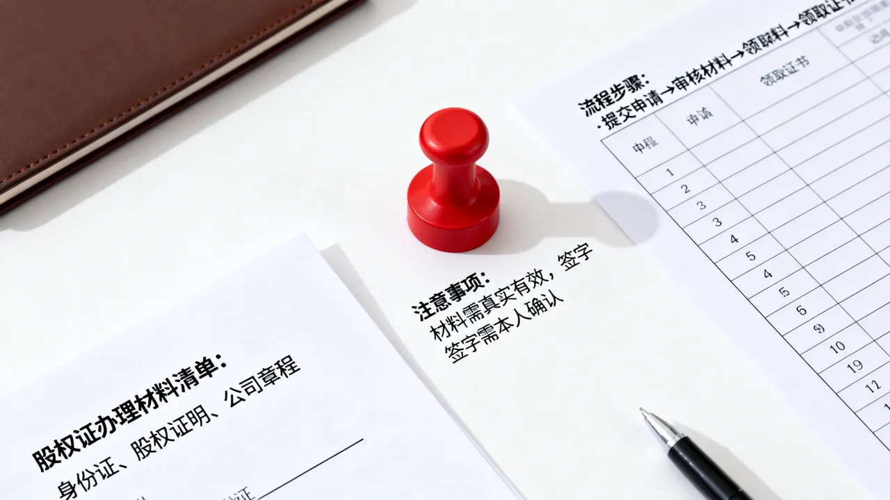 如何办理股权证，办理流程需要什么材料和注意事项？-图1