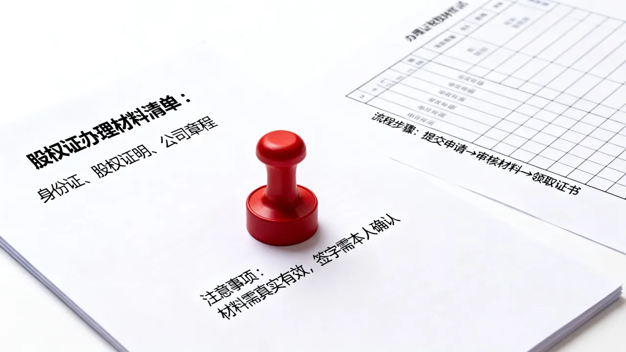 如何办理股权证，办理流程需要什么材料和注意事项？-图2